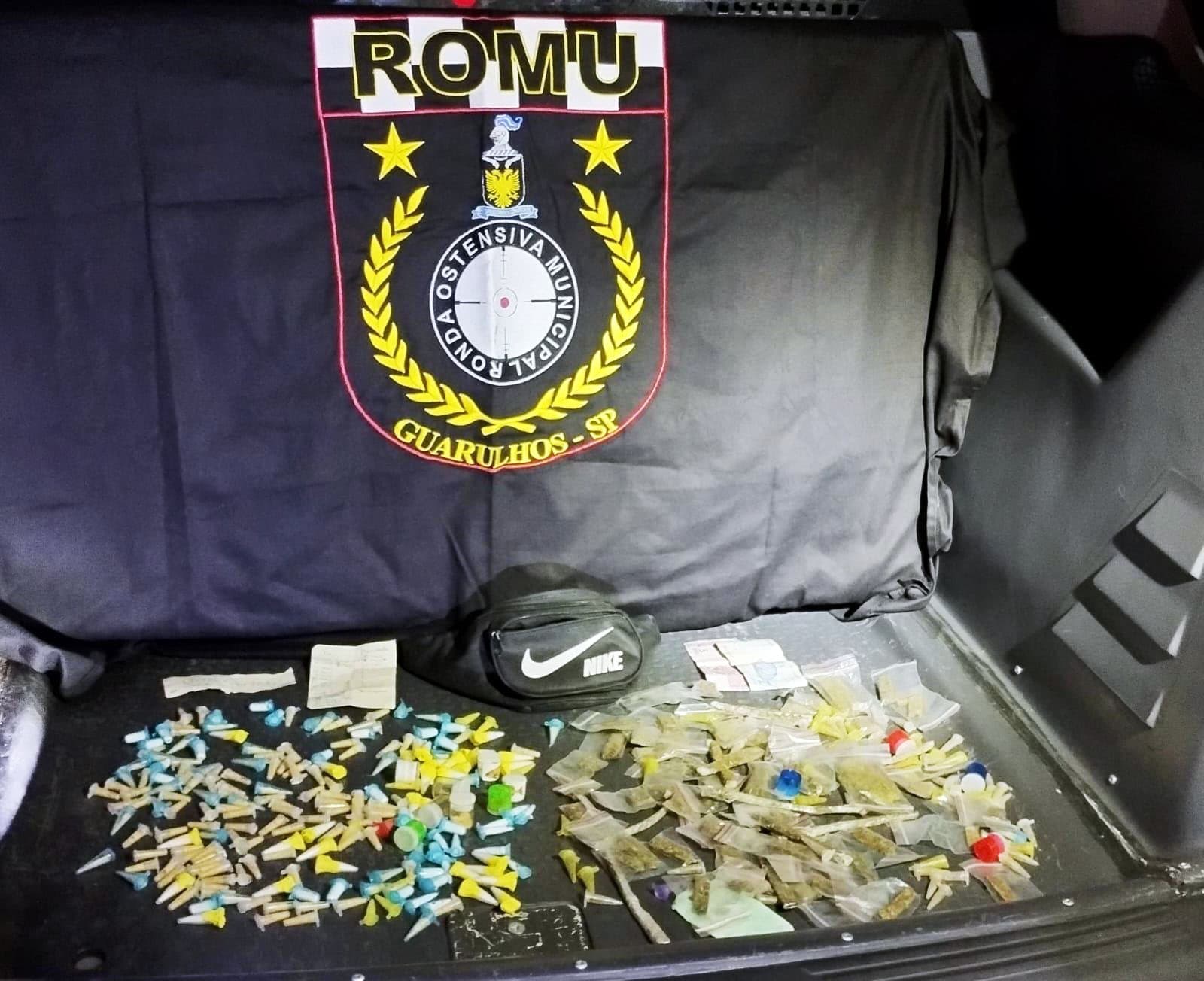 GCM de Guarulhos prende quatro traficantes e apreende mais de 3,5 kg de entorpecentes