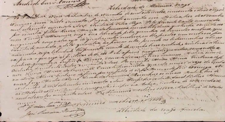 Estudo sobre cartas de alforria revela condições impostas à liberdade
