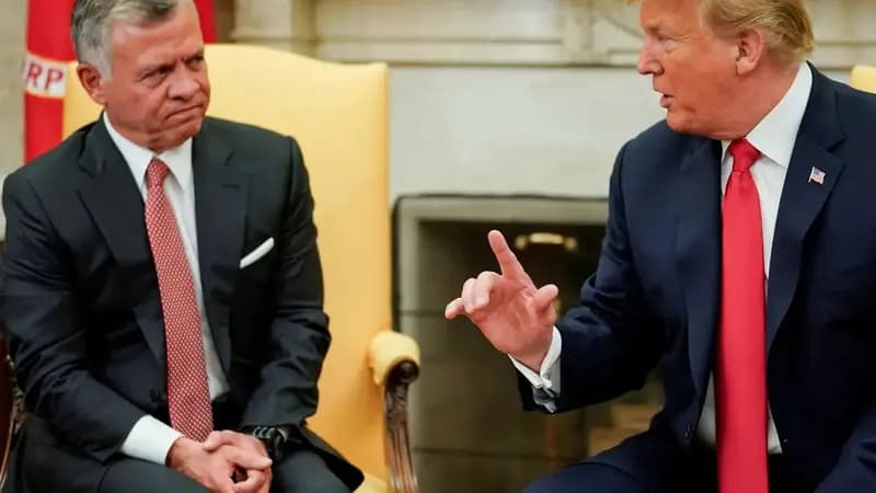 Trump pedirá a rei da Jordânia para transferir palestinos de Gaza