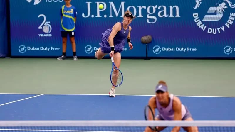 Duplas de Bia Haddad e de Luisa Stefani caem no WTA de Dubai