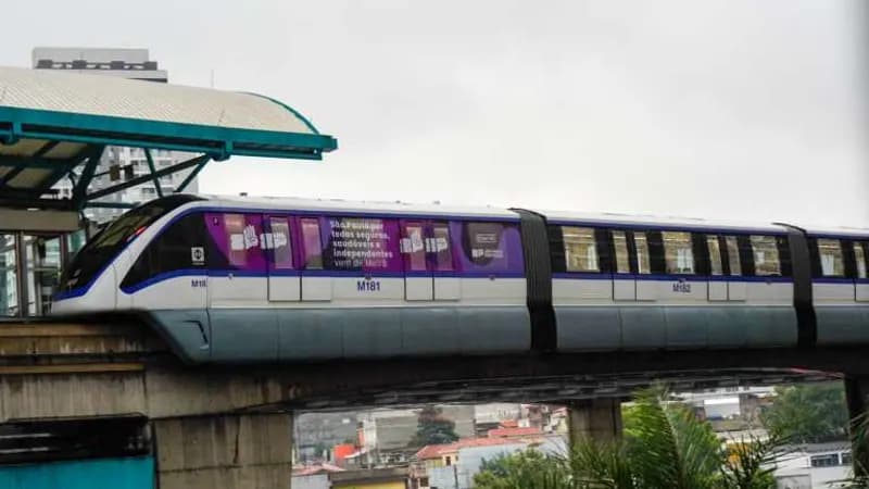 Trem em homenagem às mulheres entra em circulação na Linha 15-Prata do Metrô