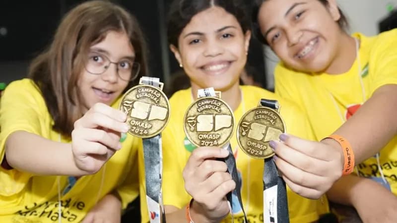 SP premia 122,7 mil estudantes com medalhas na Olimpíada de Matemática das Escolas Estaduais de SP