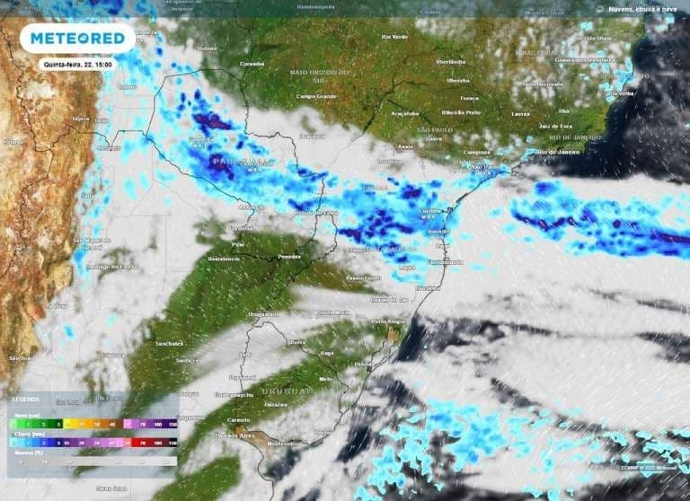 Alerta Climático: Frente Fria Atua no Sul e Sudeste!
