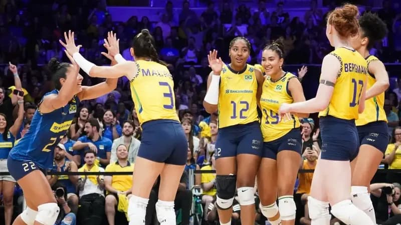 Liga das Nações: Brasil derrota EUA e mantém 100% de aproveitamento
