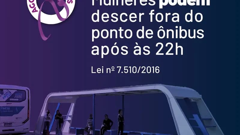 Guarulhos permite mulheres desembarcarem fora do ponto de ônibus após às 22h