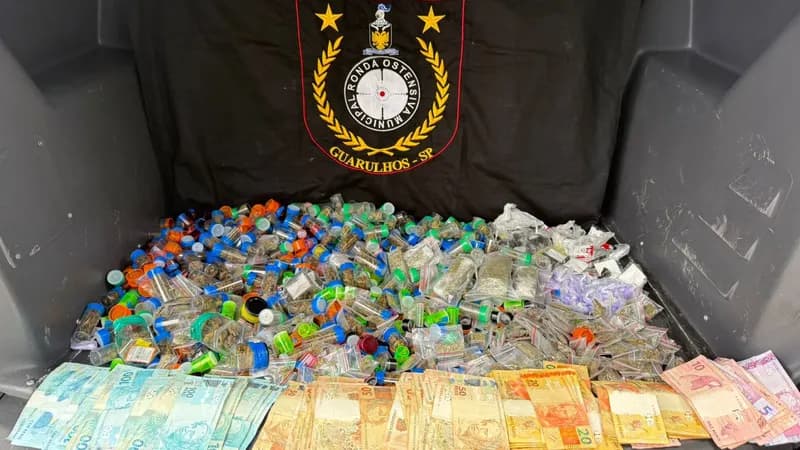 GCM de Guarulhos prende traficante, apreende adolescente e recolhe mais de 6,7 kg de drogas