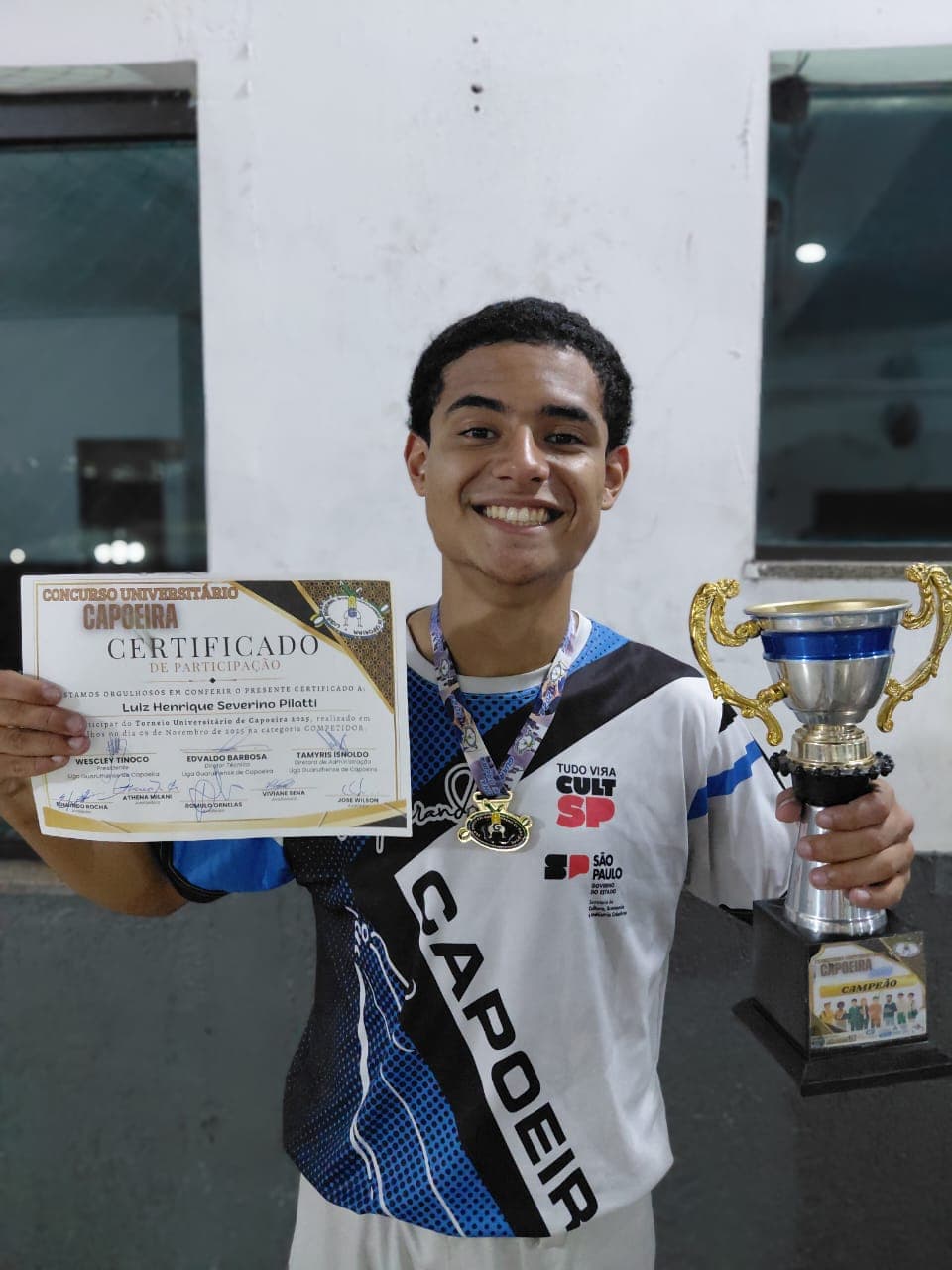 Guarulhos conhece seu primeiro campeão do Torneio Teórico Universitário de Capoeira