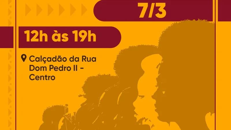 Calçadão da Rua D. Pedro II recebe feira cultural Pretos em Conexão neste sábado