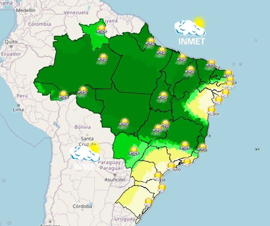 Brasil Alerta: Chuvas e Trovoadas Atingem Norte a Sul nesta Segunda-Feira!