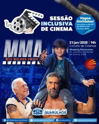 Prefeitura promove sessão de cinema gratuita para pessoas com deficiência na terça-feira