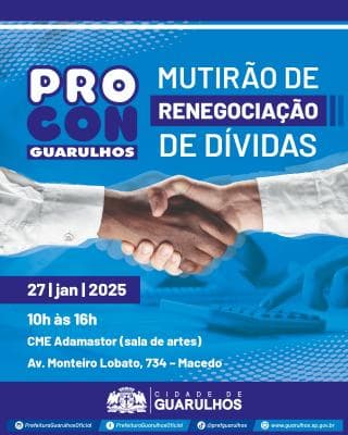 Adamastor vai sediar mutirão de renegociação de dívidas na próxima segunda-feira