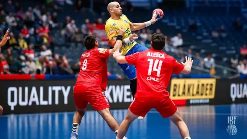 Brasil oscila, mas supera Chile na 2ª fase do Mundial de Handebol