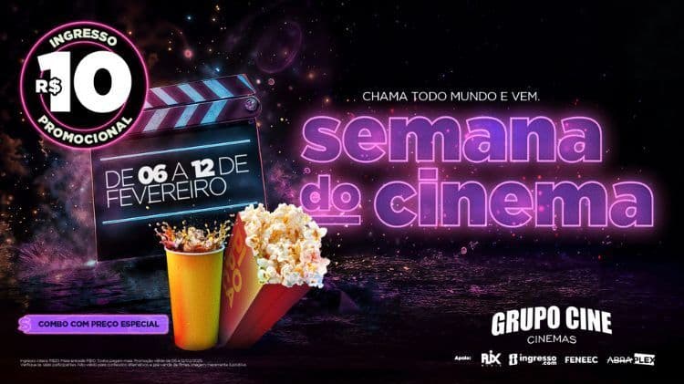 Semana do Cinema 2025: Ingressos a R$ 10!