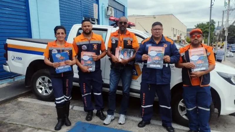Defesa Civil faz campanha educativa contra enchentes na região do Cocaia