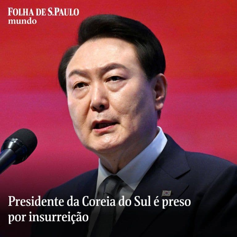 Urgente: Ex-presidente sul-coreano Yoon Suk Yeol preso por insurreição